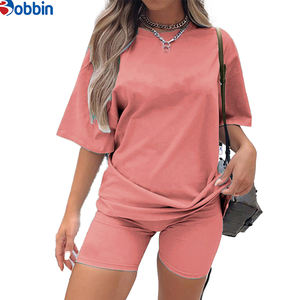 Conjunto Deportivo de Verano Estilo Hip Hop para Mujer, Ecológico, de Secado Rápido, Transpirable, con Franjas Laterales, Camiseta Corta Casual hasta la Rodilla, Estilo Vintage - Product Image 3