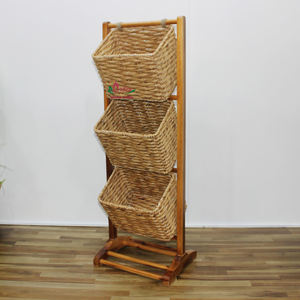 โรงงานอาร์เท็กซ์ ดงตะปั๊ ผลิตภัณฑ์งานฝีมือ ชั้นวางของสานจากเชือกหญ้าทะเลและผักตบชวา รุ่น HG0203A-1NA - Product Image 6