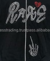 Sudadera con capucha informal con piedra del Rin a precios al por mayor, sudaderas transpirables antiarrugas con estilo para mujer, sudaderas nuevas 2025 - Product Image 5