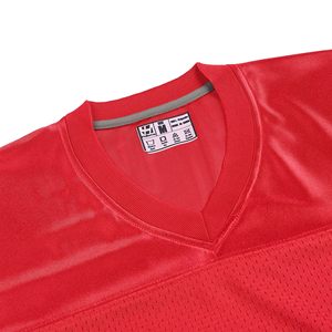 เสื้อฟุตบอลคลาสสิกสำหรับผู้ชาย ผ้าตาข่ายระบายอากาศดี แบบเรียบ สามารถสั่งทำได้ เสื้อยืดออกกำลังกายแบบยูนิเซ็กซ์ เสื้อกีฬา เสื้อลำลอง ชุดออกกำลังกาย - Product Image 4