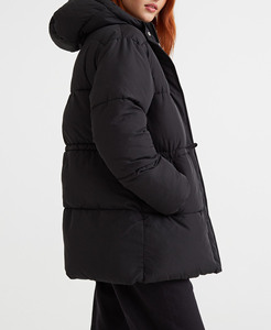 100% Polyester Cotton Filled Camouflage Embroidery Waterproof Eco-Friendly Wholesale Women's Cropped Winter Puffer <b>Jacket</b> - Product Image 3