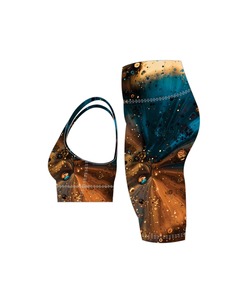 Ensemble de fitness sans couture personnalisé pour femmes, soutien-gorge de sport compressif et short élastique à contrôle de rebond, ensemble ajustable - Product Image 5