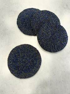 New Collection HANDMADE Beautiful Glass <b>Beaded</b> Round Table <b>Coasters</b> Made With Love And Care - Product Image 6