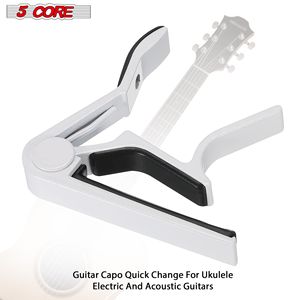 Capo Clásico de Ajuste Rápido y Fácil 5CORE de 6 Cuerdas para Guitarra Acústica, Eléctrica, Banjo e Instrumentos de Cuerda - Product Image 5