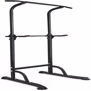 Torre Multifunzione in Acciaio per Allenamento, Regolabile in Altezza, con Stazione Dip e Barra per Trazioni, per Palestra Domestica e Allenamento della Forza - Product Image 6