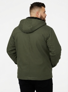 Custom Men's <b>Padded</b> Bomber <b>Jacket</b> Winter Warm Pilot Stand Collar Windproof <b>Waterproof</b> Retro Casual Front Garment Dyed OEM - Product Image 2