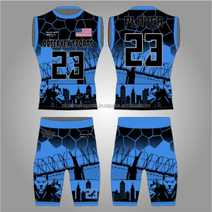 Uniforme de Fútbol Americano de 7 contra 7 para Niños, con Logotipo Estampado en la Parte Delantera, Compresión Ajustada, Transpirable, para Entrenamiento en Equipo, para Juegos Juveniles - Product Image 1