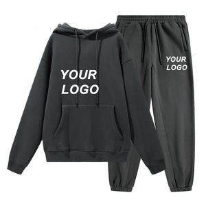 Conjunto Deportivo para Hombre, 100% Algodón, 330G, Sudadera con Capucha y Pantalones Deportivos de Alta Calidad con Estampado Personalizado - Product Image 4