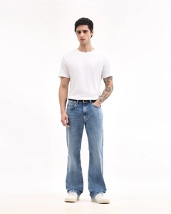 Best Men's Wide Leg Cotton Woven Raw Selvedge Denim Comfortable Stretch Eco-Friendly Midweight for Athletic <b>Thighs</b> Work Classic - Product Image 5