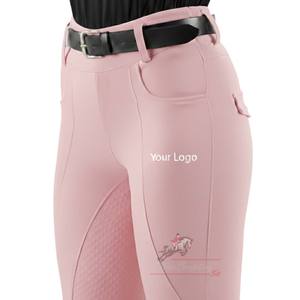 Leggings de Equitación de Diseño Personalizado con Etiqueta Privada, Leggings de Montar a Caballo para Mujer con Agarre de Silicona en Toda la Silla, Directo de Fábrica - Product Image 1