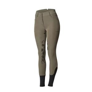 Leggings de equitación con estampado de silicona en toda la superficie, con bolsillos para móvil, cintura alta, pantalones de equitación. - Product Image 2