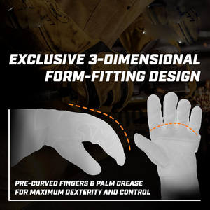 Premium Goat Grain Welding Gloves with Insulated Back, Scalloped <b>Cuff</b>, Boarhide Palm,Reinforced <b>Thumb</b> - Product Image 4