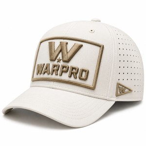 WARPRO Baseball <b>Cap</b> White 6-Panel Adjustable Embroidered Logo Mesh Ventilated Unisex Outdoor Casual Hat - Product Image 6