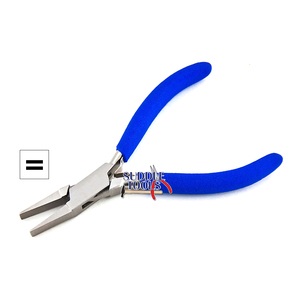 Alicates de punta plana de 130mm, manijas de PVC, caja de mandíbulas lisas, fabricación de joyas, manualidades DIY, pesca, óptico, herramientas de relojería óptica - Product Image 1