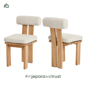 Luxury Japandi Solid Oak Wood Chairs Comfortable Indoor Outdoor Bedroom Furniture <b>Armchair</b> Set for Villa Patio Restaurant - Product Image 6