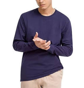 T-shirt décontracté à manches longues de qualité supérieure 230 g/m² en coton léger, vente en gros, usage quotidien, t-shirt à manches longues pour homme - Product Image 4