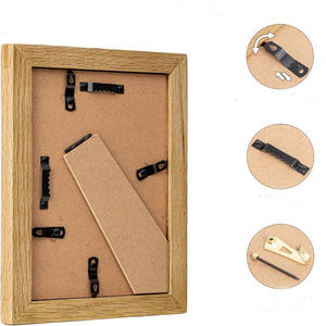 Cadre photo décoratif en bois massif fait main, cadre photo en bois naturel, élégant pour la décoration intérieure, le bureau, la boutique, la décoration de bureau - Product Image 4