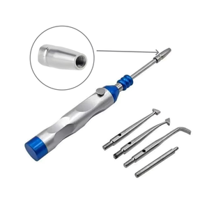 Oferta Especial: 1 Juego de Extractor de Coronas Dentales Automático, Ajustable en 4 Posiciones, Herramienta Manual de Acero Inoxidable - Product Image 1
