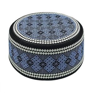 Nouveaux bonnets de prière islamiques personnalisés imprimés Oman Namaz, 100 % coton, imperméables, brodés, pour hommes musulmans, vente en gros OEM ODM - Product Image 6