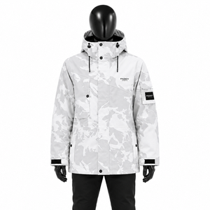 Chaqueta de Snowboard Profesional Impermeable con Camuflaje para Hombre, Abrigo de Esquí Térmico Transpirable de Invierno con Capucha, Ropa Exterior Cortavientos para la Nieve - Product Image 1