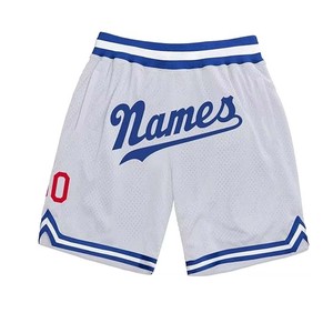 Logotipo Bordado en la Parte Delantera con Etiqueta Personalizada, Prenda Unisex de Marca, Pantalones Cortos de Malla Sublimados de Primera Calidad - Product Image 2