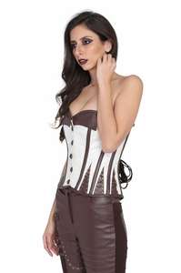 Corsés para mujer, sexys, moldeadores, modernos, de cuero y brocado, para tallas grandes, transpirables. - Product Image 3