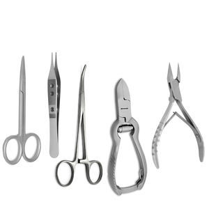 VENTE FLASH - Instruments de podologie professionnels en acier inoxydable de luxe - Ensemble d'outils pour l'élimination des ongles incarnés - Product Image 1