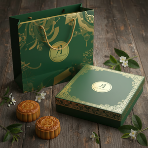 Custom Logo Printing Personalized <b>Box</b> Mid Autumn Festival Mooncake Packaging <b>Box</b> for Premium Gift and Festival Use - Product Image 1