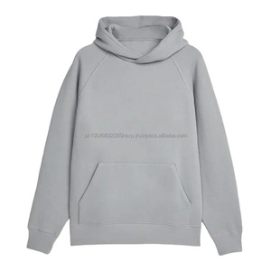 Vente en gros de sweat à capuche imprimé de logo personnalisé surdimensionné à manches raglan de luxe en éponge française épaisse 100% coton pour hommes - Product Image 1