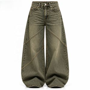 Pantalons en jean brut pour femmes, vente en gros, denim rigide, marque privée pour les détaillants de denim, tailles S-XL, production en vrac en usine - Product Image 1