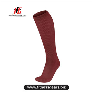 Chaussettes hautes unies respirantes en tricot pour entraînements et exercices pour adultes - Product Image 3
