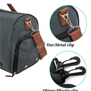 Custom Logo Luxury Vintage PU High Quality Customizable Gym Fitness Duffel <b>Bag</b> Men Women Weekender Travel Sports - Product Image 6