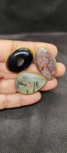 Meilleures ventes : Cabochons en laiton rainuré avec pierres précieuses mélangées, pierres de guérison en cristal, nouvelle arrivée, vente en gros - Product Image 4