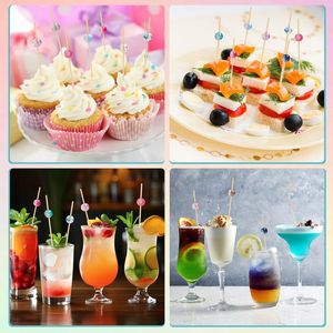 Paquete de 100 Palillos de Bambú de 4.7 Pulgadas de Largo para Cócteles, Aperitivos y Bebidas - Product Image 5