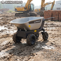 Carriola Elettrica Rhinoceros KS450E, Capacità di Carico 450kg, Stabilità, Motore 800W, per Progetti di Ristrutturazione, Uso Professionale