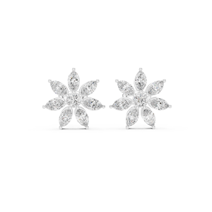 Luxury Moissanite Stud 1ct VVS 925 Sterling Silver <b>Men</b> Women Jewelry Flower Cluster Halo Diamond <b>Earrings</b> With GRA Certificate - Product Image 5