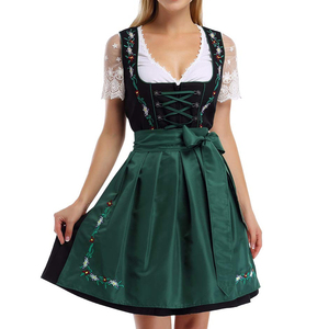 ชุดเดรส Dirndl แบบดั้งเดิมของเยอรมันสำหรับงาน Oktoberfest ตัดเย็บตามสั่งสำหรับผู้หญิง แฟชั่นใหม่ ชุดเดรส Dirndl เยอรมันสำหรับสุภาพสตรี  ขั้นต่ำในการสั่งซื้อน้อย - Product Image 3