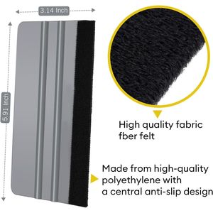 Tergivetro in feltro per installazione pellicole auto, raschietto per vinile per vetri, strumento protettivo per installazione pellicole oscuranti e carta da parati - Product Image 5