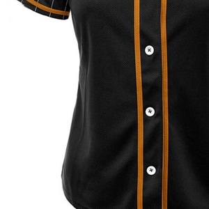 Customized <b>Baseball</b> Jersey Full Sleeve Fitted Breathable Button Front Team Numbers Embroidery 100% Polyester <b>Baseball</b> Jersey - Product Image 6