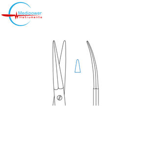 Tijeras Quirúrgicas Peck Joseph de Grado Hospitalario, Acero Inoxidable, Hojas Curvas y Rectas para Cirugía Plástica, Puntas Inocuosas - Product Image 5