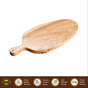 Planche à découper en bois d'acacia fini couleur bois naturel pour hôtels et restaurants / Planche de boucher en bois - Exportateur - Product Image 3
