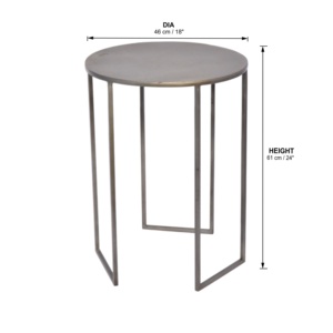 Sheeraz International Modern Sustainable Metal <b>Side</b> <b>Table</b> Custom Size <b>Small</b> Coffee <b>Table</b> Living Room Office Hotel Farm House - Product Image 4