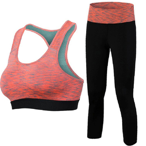 Conjuntos de Yoga para Mujer, Conjuntos de Ropa Deportiva y Yoga con Logotipo Personalizado, Bra y Leggings, Conjuntos de 2 Piezas para Mujer en Venta - Product Image 1