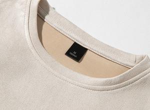 Conjunto de 2 piezas de ropa urbana de verano 2026 de peso pesado con LOGO personalizado, camiseta transpirable de hombro caído oversize y pantalones cortos de chándal para hombre - Product Image 3