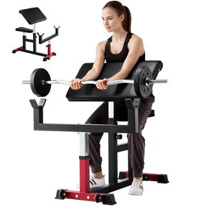 Panca per Bicipiti Seduti, Attrezzatura da Palestra Domestica, Carico Massimo 440 LBS, Panca Preacher Curl per Allenamento Isolato delle Braccia - Product Image 1