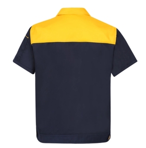 Chemise de mécanicien brodée, uniforme de course rétro, vêtements de travail de garage, chemise industrielle à manches courtes pour homme, chemises en coton personnalisées - Product Image 4