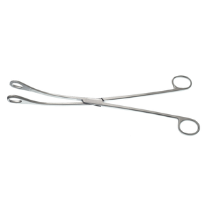 Pinzas Kelly para Placenta de 12.75 Pulgadas con Mordazas Anulares Dentadas, Instrumento Quirúrgico Obstétrico de Acero Inoxidable, Herramienta de Parto Reutilizable - Product Image 1