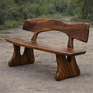 Banc d'extérieur Luxali C008 en noyer massif, fabriqué à la main, design moderne, écologique, durable, 3 places, prix usine. - Product Image 6
