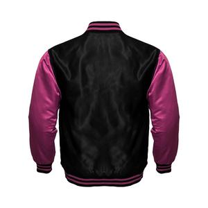 Chaqueta Bomber de Seda Satinada de la Mejor Calidad, Chaqueta Varsity Unisex Personalizada, Chaqueta Varsity de Satén para Hombre - Product Image 5