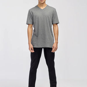 Camisetas de Punto para Hombre, Corte Regular, Cuello Redondo, Manga Corta, Alta Calidad, 100% Algodón, Sólidas, Transpirables, de Secado Rápido, con Logotipo Personalizado - Product Image 5